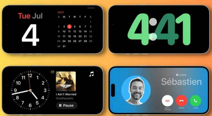 南票苹果手机维修分享iOS17横屏充电待机显示有什么好处 