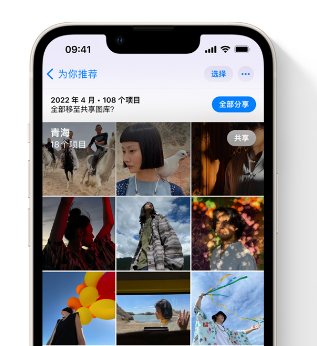 南票苹果维修网点分享在 iPhone 上使用共享图库 